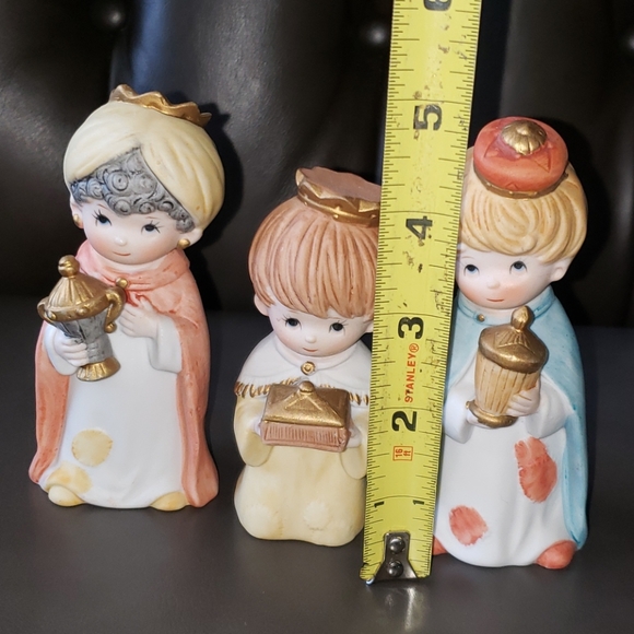 Vintage HOMCO #5609 Three Wise Men Porcelain Set - Picture 10 of 14